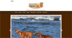 Desktop Screenshot of cobrizaridgebacks.com